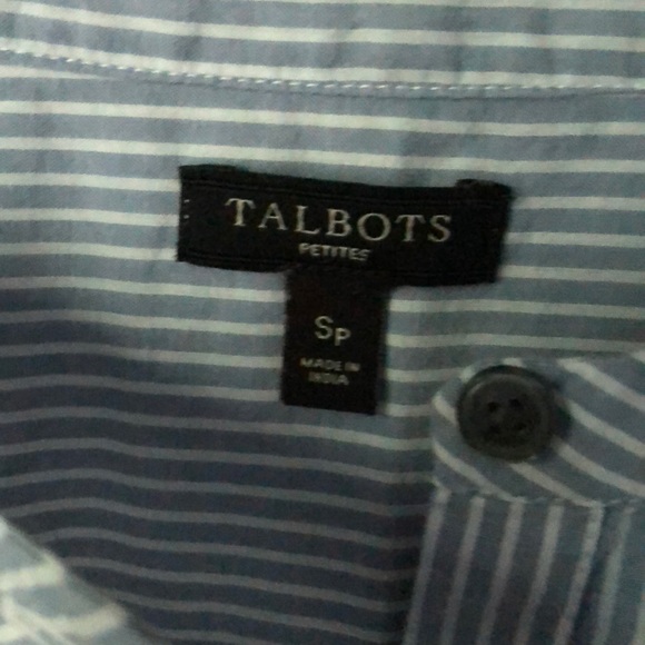 Talbots 3/4 sleeve embellished top sz small petite - Picture 3 of 4